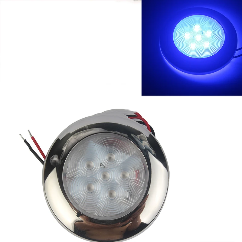 12V Marine Boat Yacht RV LED Light Stainless Steel Housing White Blue Dome Light Interior Lamp
12V Marine Boat Yacht RV LED Light Stainless Steel Housing White Blue Dome Light Interior Lamp