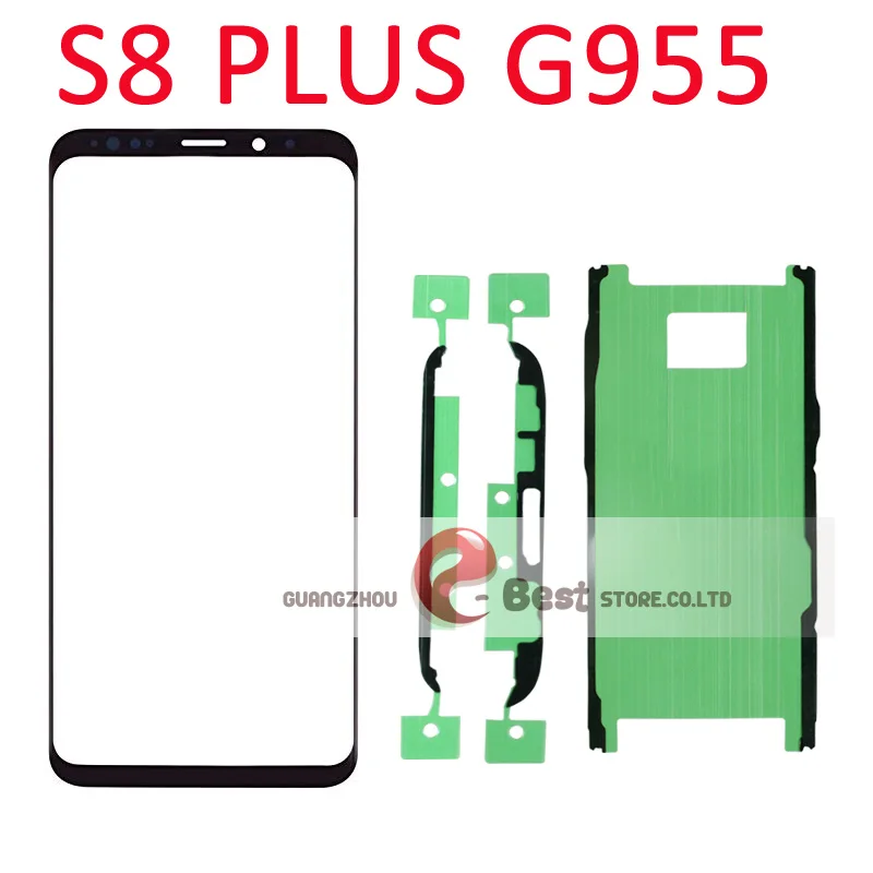10 шт./лот сменная сенсорная панель для Samsung Galaxy S8 G950 G950F / + plus G955 Черная передняя