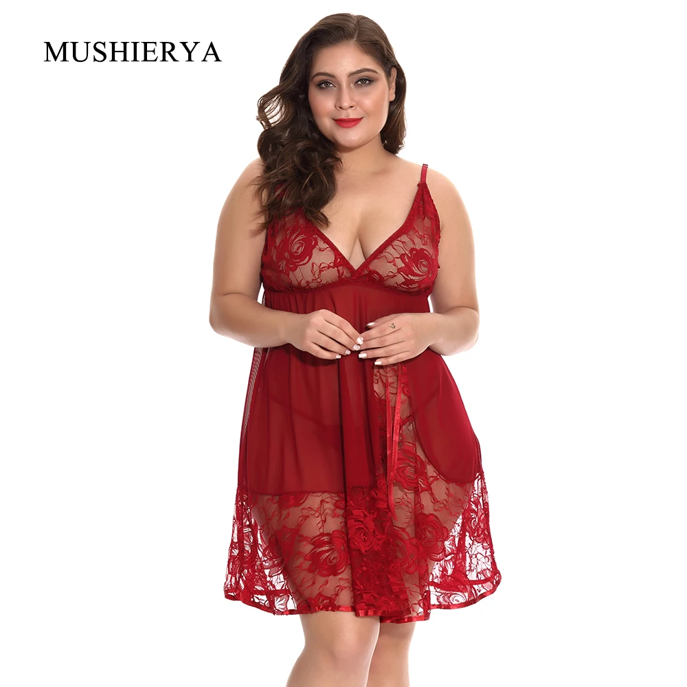 MUSHIERYA Babydoll Lingerie Sexy Women Plus Size Erotic Transparent Mesh Costumes Dress Floral Lace Lenceria Underwear Lingerie
MUSHIERYA Babydoll Lingerie Sexy Women Plus Size Erotic Transparent Mesh Costumes Dress Floral Lace Lenceria Underwear Lingerie