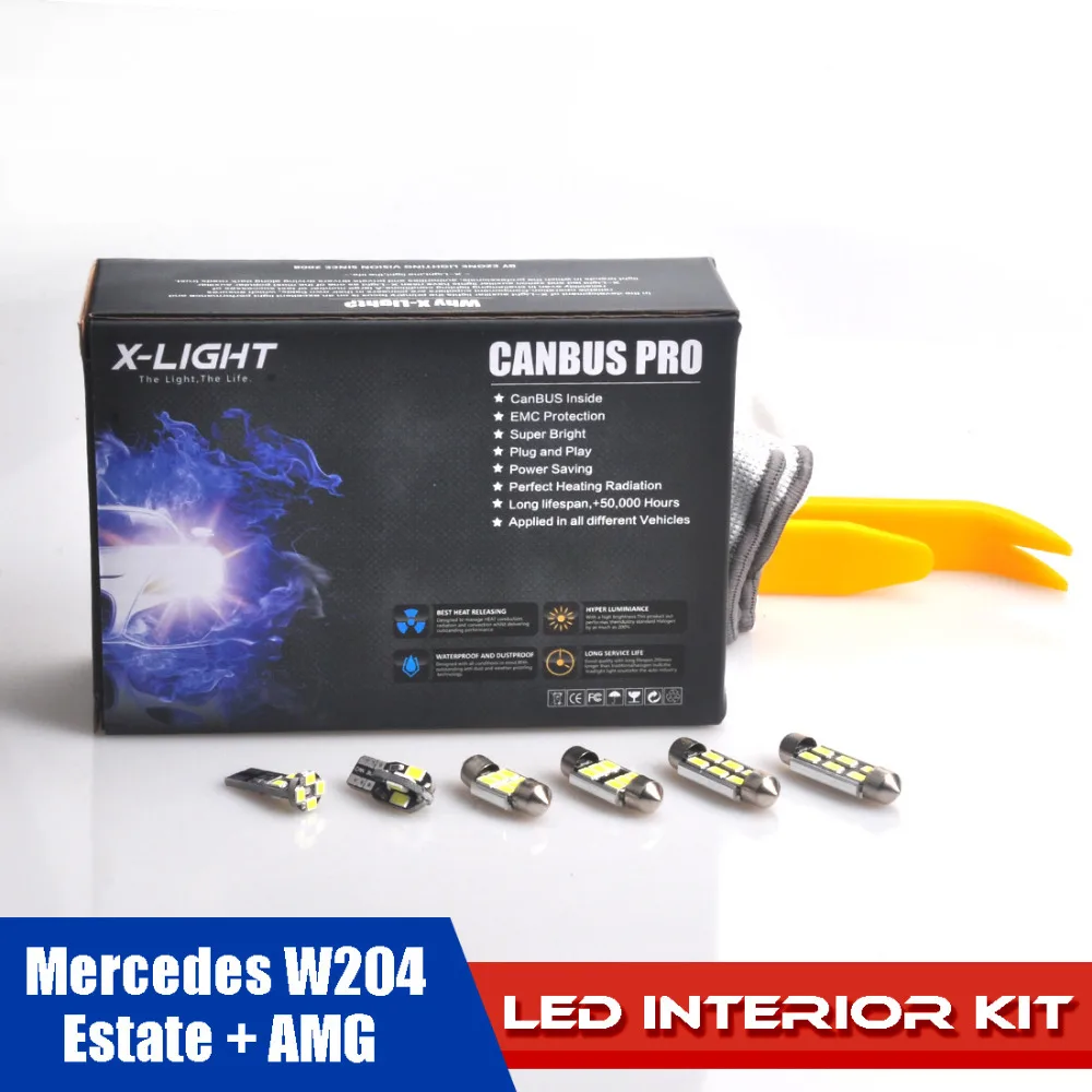 15pcs Error Free Xenon White Premium LED Map Dome Interior Full Light Kit for Mercedes W204 Estate + AMG + Installation Tools
15pcs Error Free Xenon White Premium LED Map Dome Interior Full Light Kit for Mercedes W204 Estate + AMG + Installation Tools