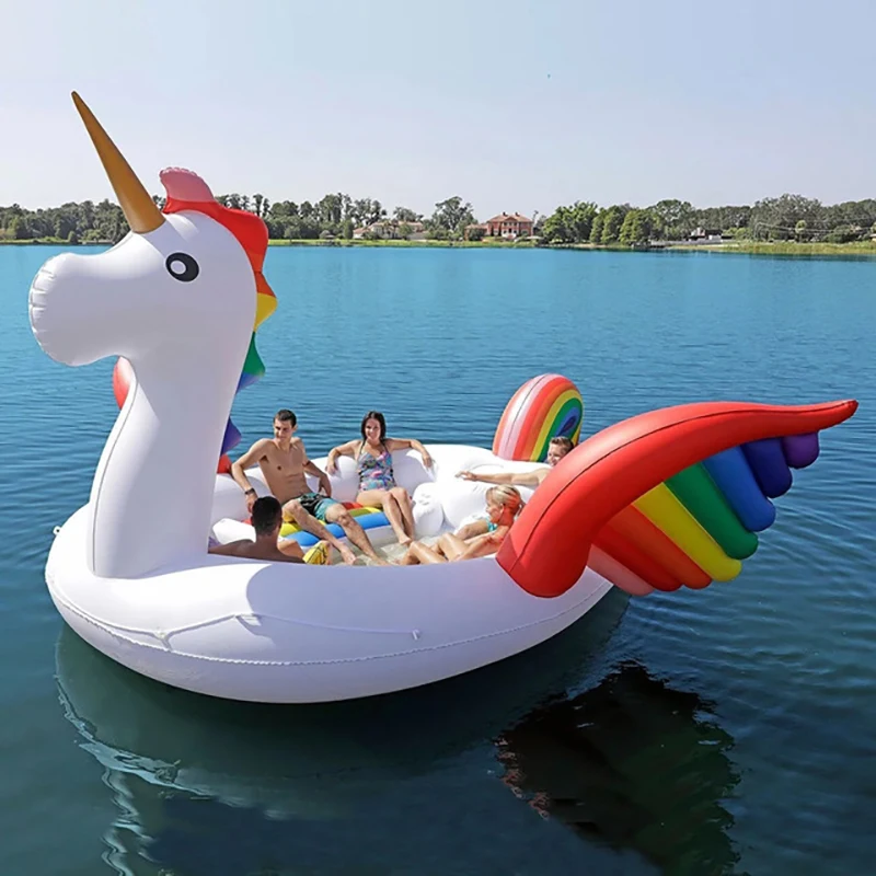 6 Person Inflatable Giant Unicorn Pool Float Island Swimming Pool Lake Beach Party Floating Boat Adult Water Toys Air Mattresses
6 Person Inflatable Giant Unicorn Pool Float Island Swimming Pool Lake Beach Party Floating Boat Adult Water Toys Air Mattresses