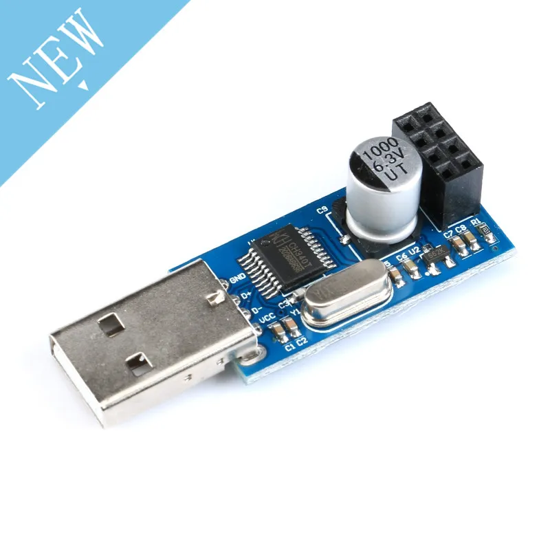 5 шт. CH340 USB к ESP8266 Серийный порт беспроводной Wi Fi модуль макетная плата адаптер 8266