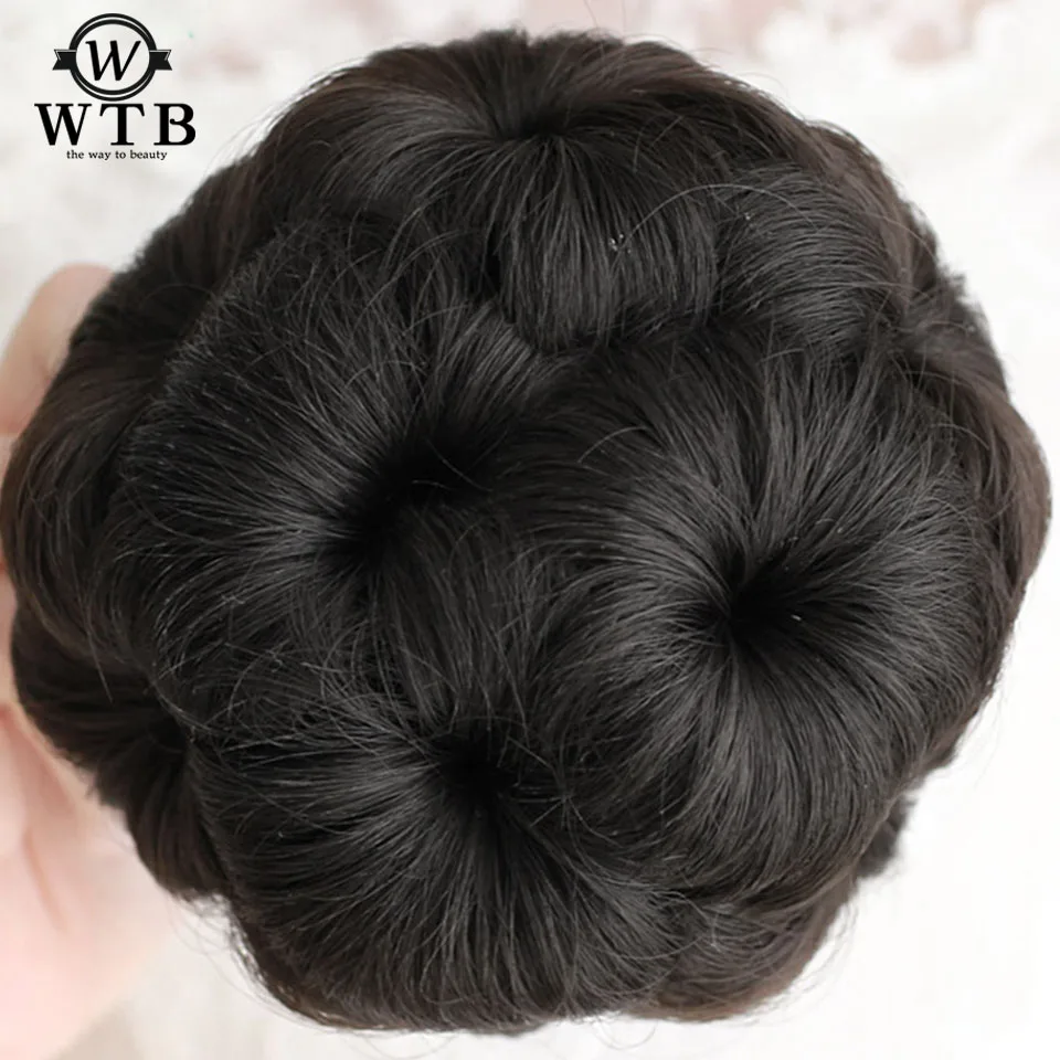 WTB женские эластичные искусственные волосы для наращивания на заколках
