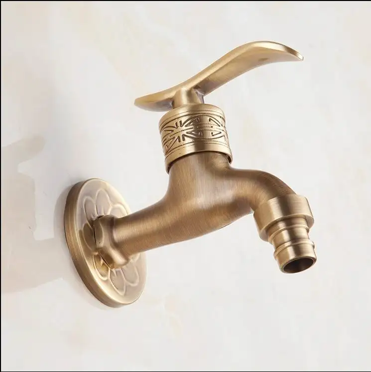 Free Shipping Washing Machine Water Faucet Taps Antique Brass Finish Bathroom Wall Mounted faucet tap Garden faucet Flower Carve
Free Shipping Washing Machine Water Faucet Taps Antique Brass Finish Bathroom Wall Mounted faucet tap Garden faucet Flower Carve