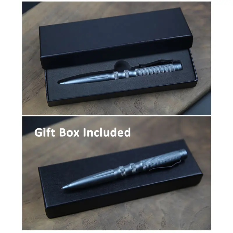 Fashionable Aluminum Alloy Tactical Pen Personal Security Self Defense Supplies EDC Tool Ball Point Pen Gift Box Dropshipping
Fashionable Aluminum Alloy Tactical Pen Personal Security Self Defense Supplies EDC Tool Ball Point Pen Gift Box Dropshipping