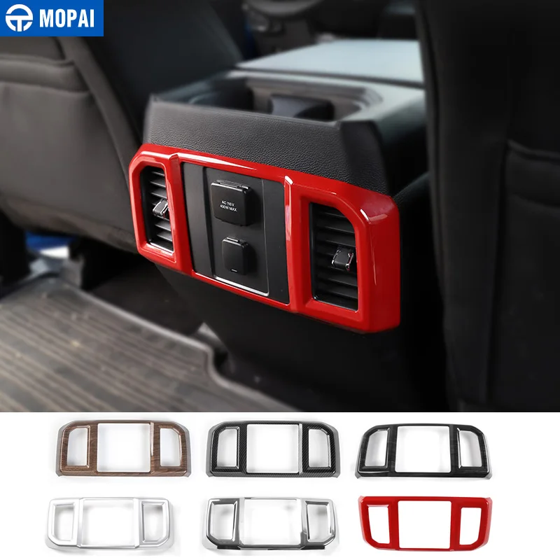 MOPAI ABS Car Interior Armrest Box Rear Air Conditioning Vent Outlet Decoration Cover Sticker for Ford F150 2016 Up Car Styling
MOPAI ABS Car Interior Armrest Box Rear Air Conditioning Vent Outlet Decoration Cover Sticker for Ford F150 2016 Up Car Styling