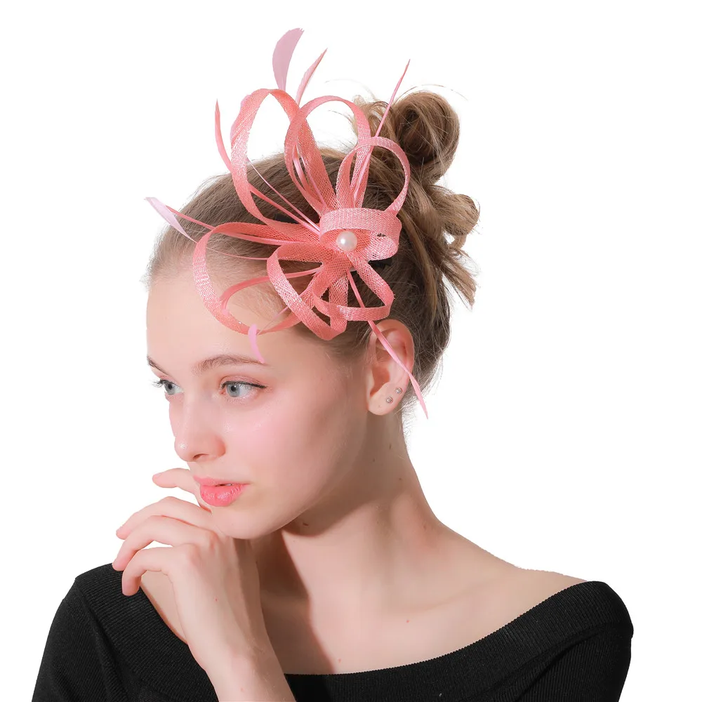 Charming Wedding Pink Hair Fascinatos Accessories Elegant Womens Chapeau Ladies Hats Headbands Feathers Headwear Female Church
Charming Wedding Pink Hair Fascinatos Accessories Elegant Womens Chapeau Ladies Hats Headbands Feathers Headwear Female Church