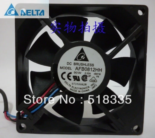 

for delta AFB0812HH 8CM 80MM 8*8*2.5CM 80*80*25MM 8025 12V 0.30A Server Inverter Cooling fan