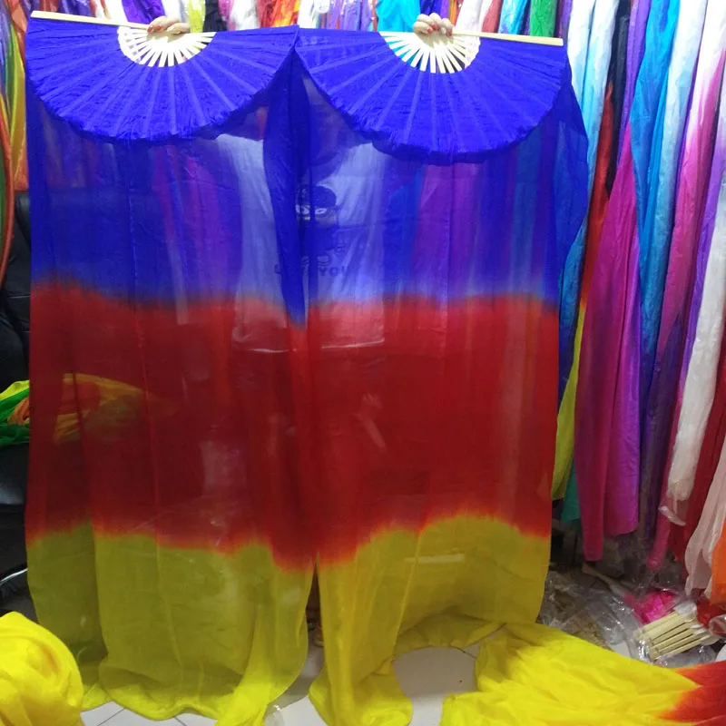 New 2016 100% real Silk dancing Fan Veils Sexy belly dance Pure real Silk Fans 180*90cm Blue/Red/Yellow new dyed color
New 2016 100% real Silk dancing Fan Veils Sexy belly dance Pure real Silk Fans 180*90cm Blue/Red/Yellow new dyed color