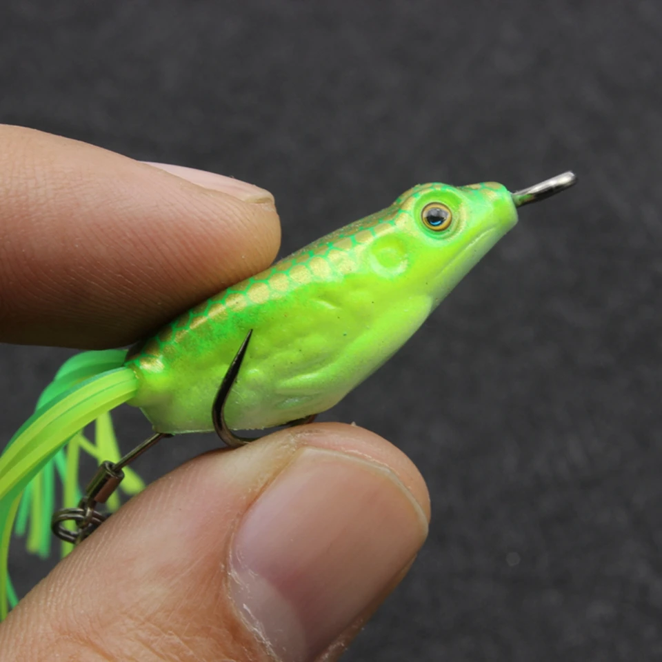 NEW 5pcs Small Frog Soft Fishing Lure 3.5cm 4g 3D Eyes High Quality MINI Frog Lure Bass Bait 2 Hooks and Sequin tail Topwater
NEW 5pcs Small Frog Soft Fishing Lure 3.5cm 4g 3D Eyes High Quality MINI Frog Lure Bass Bait 2 Hooks and Sequin tail Topwater