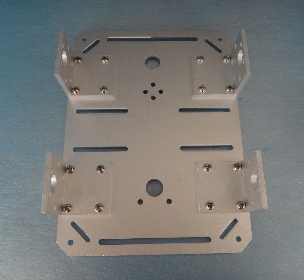 Aluminium Alloy 6061 Panel with 4pcs 37mm Motor Bracket Big/Large 4wd Metal Mounting Plate Frame For Smart Robot Car Chassis
Aluminium Alloy 6061 Panel with 4pcs 37mm Motor Bracket Big/Large 4wd Metal Mounting Plate Frame For Smart Robot Car Chassis