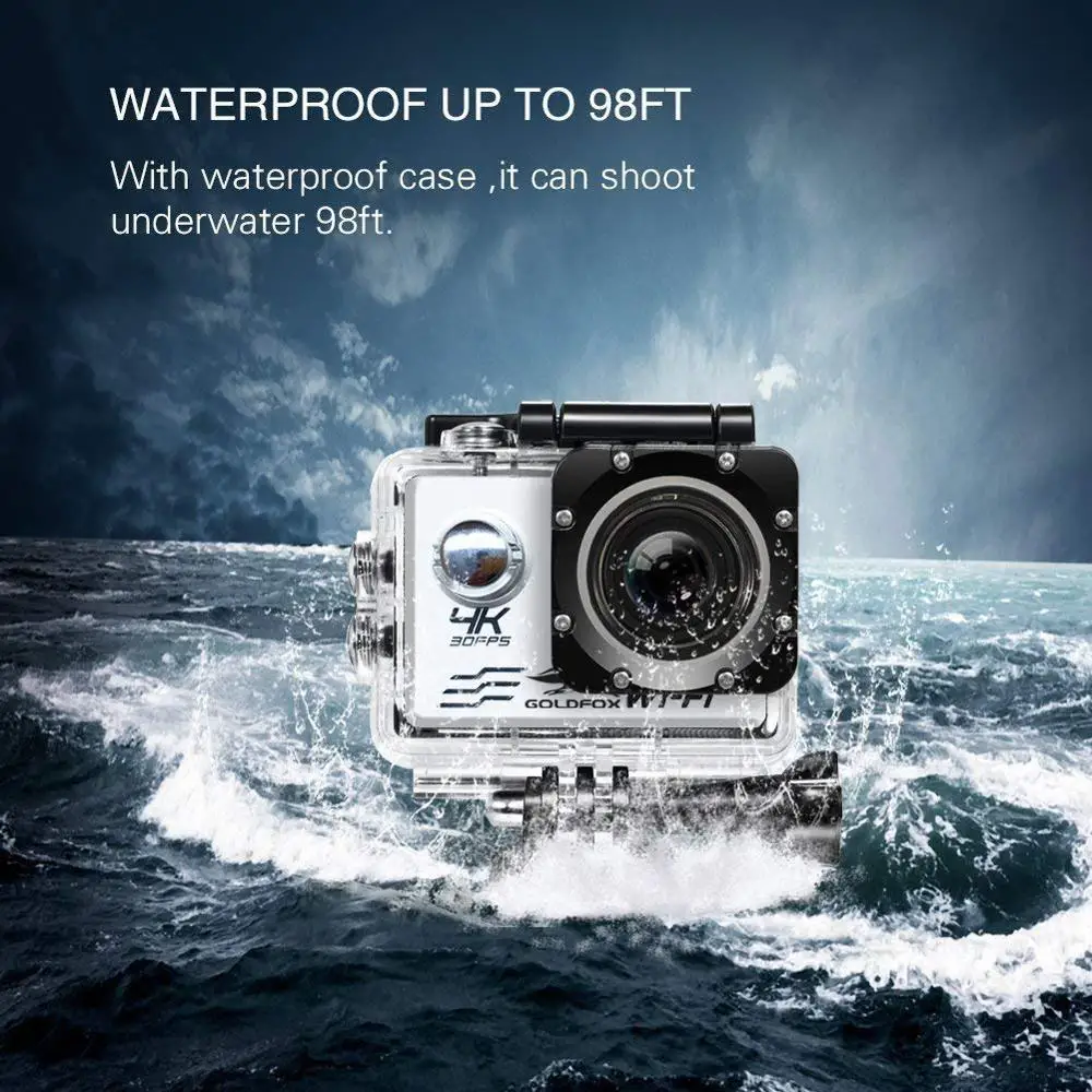 Wifi Action Camera Ultra HD 4K 30fps 16MP 170D 1080P Sport Camera Mini DVR 30M Go Waterproof Pro cam Extreme Sports Video Camera
Wifi Action Camera Ultra HD 4K 30fps 16MP 170D 1080P Sport Camera Mini DVR 30M Go Waterproof Pro cam Extreme Sports Video Camera