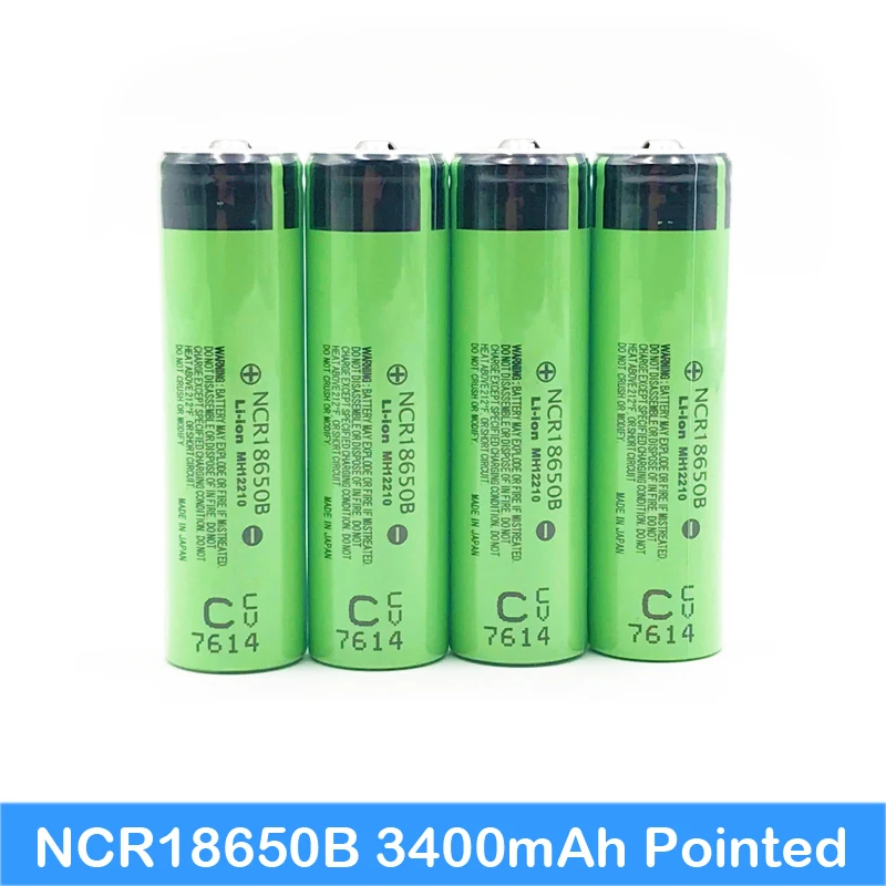 Original NCR18650B 3.7V 3400mah 18650 rechargeable lithium battery Suitable for flashlight battery with pointed (No PCB) AU1
Original NCR18650B 3.7V 3400mah 18650 rechargeable lithium battery Suitable for flashlight battery with pointed (No PCB) AU1