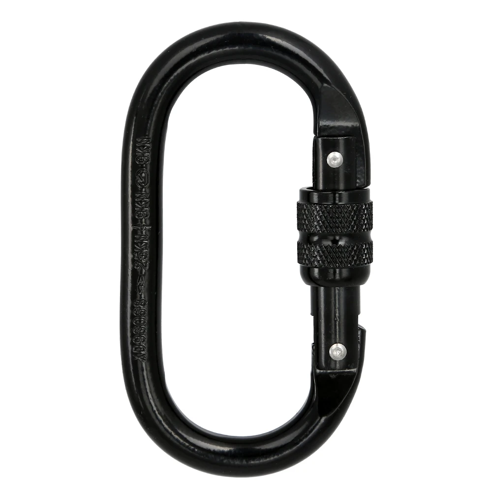 Xinda Outdoor Climbing Carabiner O-Shape Screw lock Spring-loaded Gate hook 25KN safety buckle steel lock climbing equipment
Xinda Outdoor Climbing Carabiner O-Shape Screw lock Spring-loaded Gate hook 25KN safety buckle steel lock climbing equipment