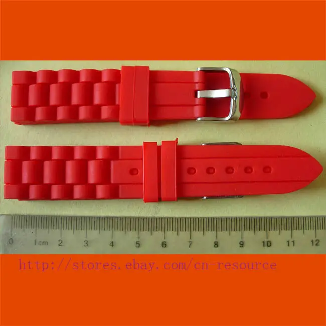 1x22 мм силиконовый ремешок для часов красный #13|watch band|watch band redwatch watch |