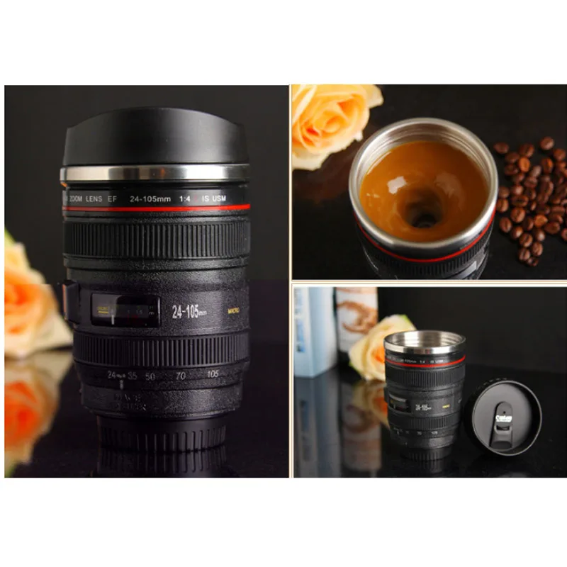 Creative Thermos Mugs Electric USB Mixing Cup Stainless Steel insulated Vacuum flasks Emulation Lens Camera Mug 450ML Thermoses
Creative Thermos Mugs Electric USB Mixing Cup Stainless Steel insulated Vacuum flasks Emulation Lens Camera Mug 450ML Thermoses