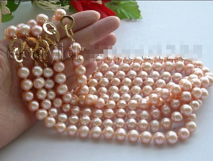 FREE SHIPPING fastWholesale 5pieces 17" Genuine Natural 11mm Pink Round Pearl Necklace 14k! HOT HOT sell
FREE SHIPPING fastWholesale 5pieces 17" Genuine Natural 11mm Pink Round Pearl Necklace 14k! HOT HOT sell