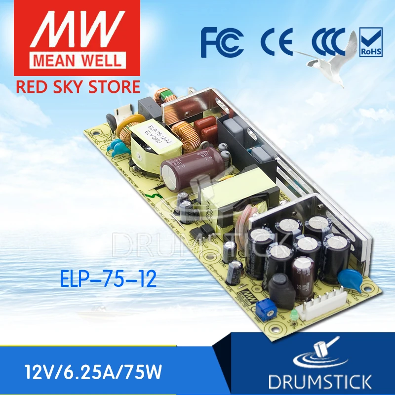 prosperity MEAN WELL ELP-75-12 12V 5A meanwell ELP-75 12V 75W Single Output Switchina Power Supply Enclosed type
prosperity MEAN WELL ELP-75-12 12V 5A meanwell ELP-75 12V 75W Single Output Switchina Power Supply Enclosed type