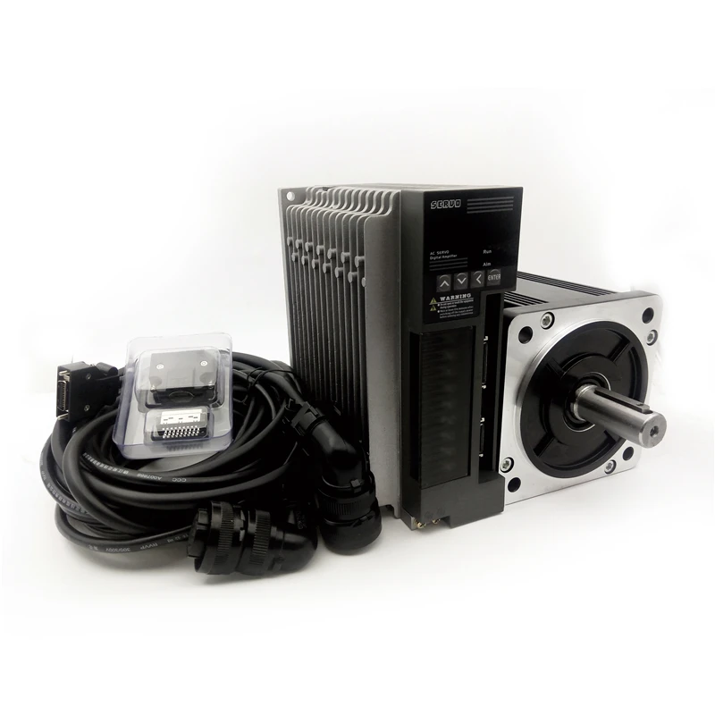 1.5KW AC servo motor 130ST-M06025 2500RPM 6Nm and matched servo driver JB-1000C30L with 5m cable
1.5KW AC servo motor 130ST-M06025 2500RPM 6Nm and matched servo driver JB-1000C30L with 5m cable