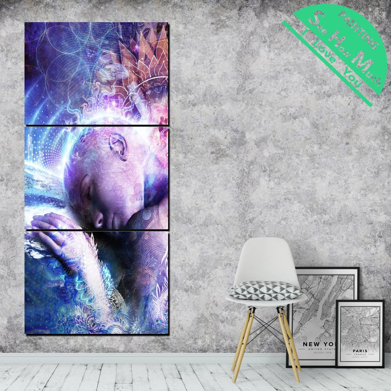 3 Piece Abstract Buddha Canvas Art Decorative Pictures Wall Poster Modern Wall Pictures for Living Room Posters and Prints
3 Piece Abstract Buddha Canvas Art Decorative Pictures Wall Poster Modern Wall Pictures for Living Room Posters and Prints