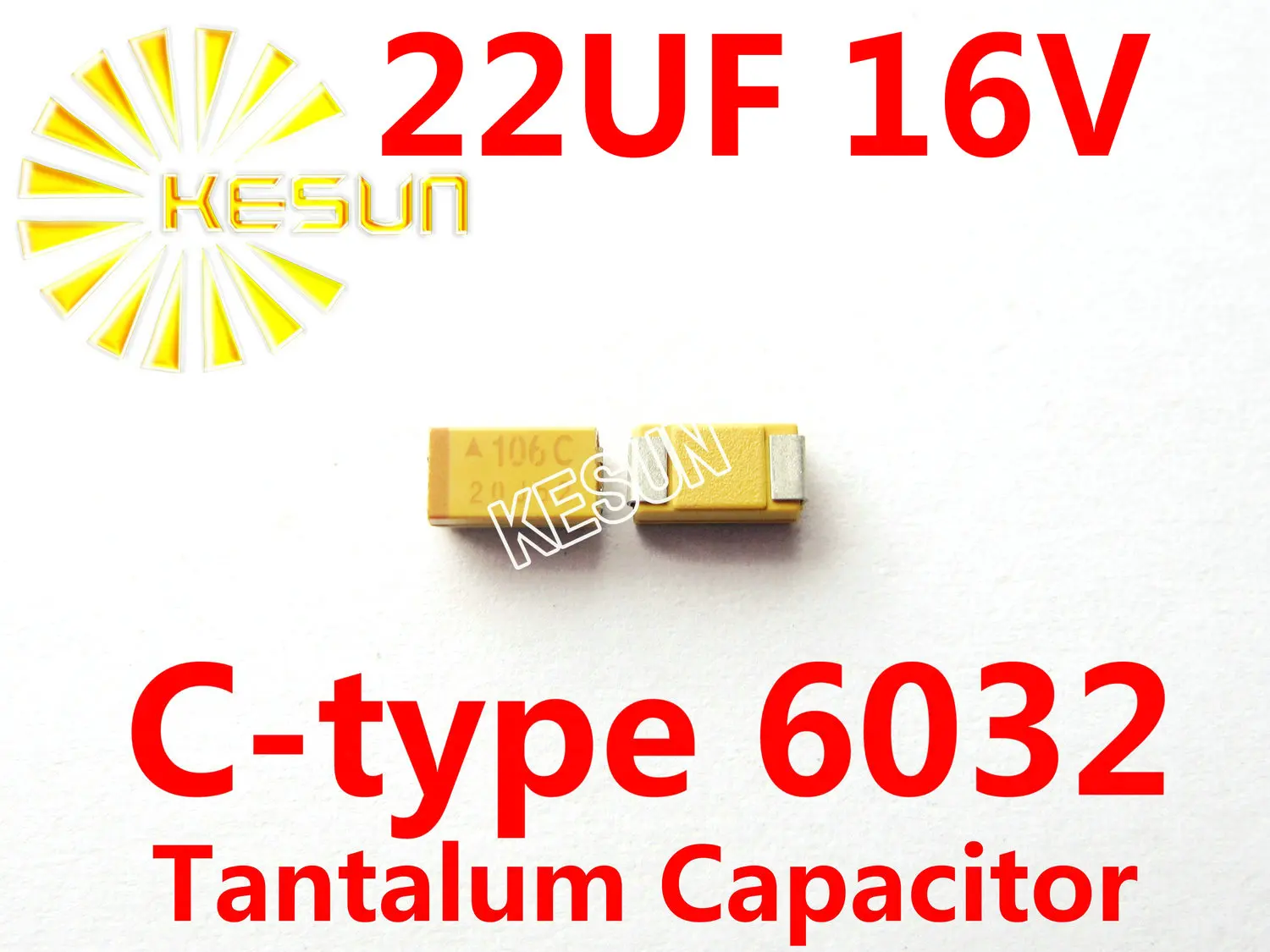 Танталовый конденсатор 2312 6032 226C SMD, 22 мкФ, 16 В, Тип C, тайc226k016rnj, 500 шт.
Танталовый конденсатор 2312 6032 226C SMD, 22 мкФ, 16 В, Тип C, тайc226k016rnj, 500 шт.