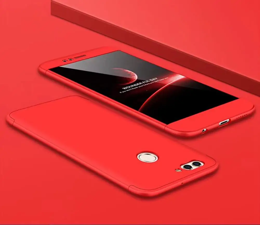 Mutouniao для Huawei Nova 2 красный 360 противоударный защитный Пластик PC жесткий чехол