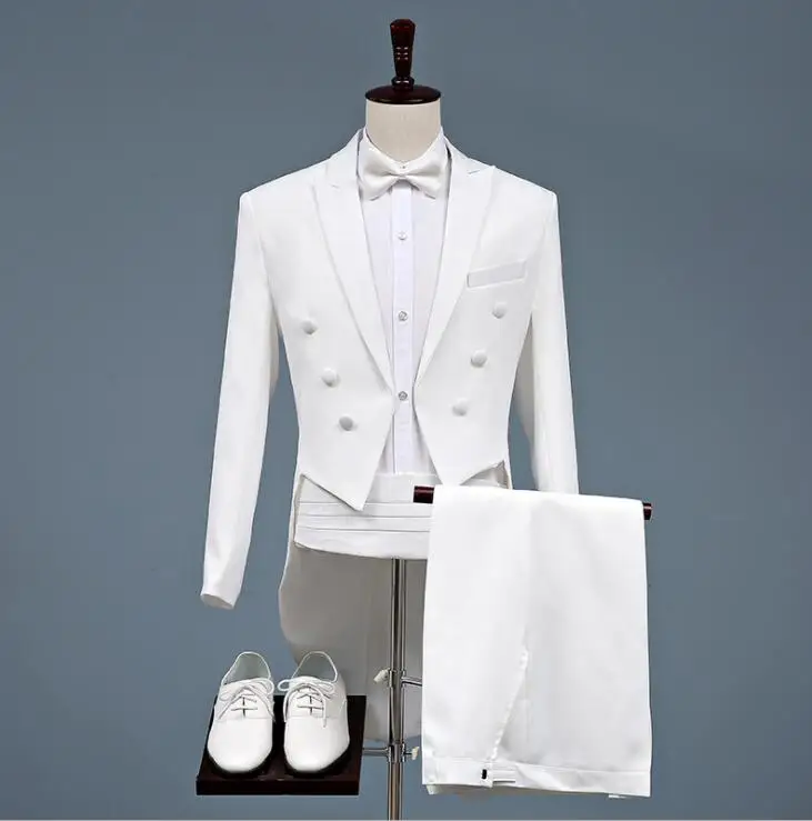 White clothing for men tuxedo suit set with pants 2020 mens wedding suits costume Singer star style stage formal dress tie
White clothing for men tuxedo suit set with pants 2020 mens wedding suits costume Singer star style stage formal dress tie