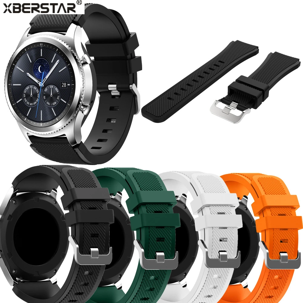 22mm Sports Silicone Strap Watchbands for Samsung Galaxy Gear S3 Classic SM-R770 S3 Frontier SM-R760 SM-R765 Smart Watch
22mm Sports Silicone Strap Watchbands for Samsung Galaxy Gear S3 Classic SM-R770 S3 Frontier SM-R760 SM-R765 Smart Watch