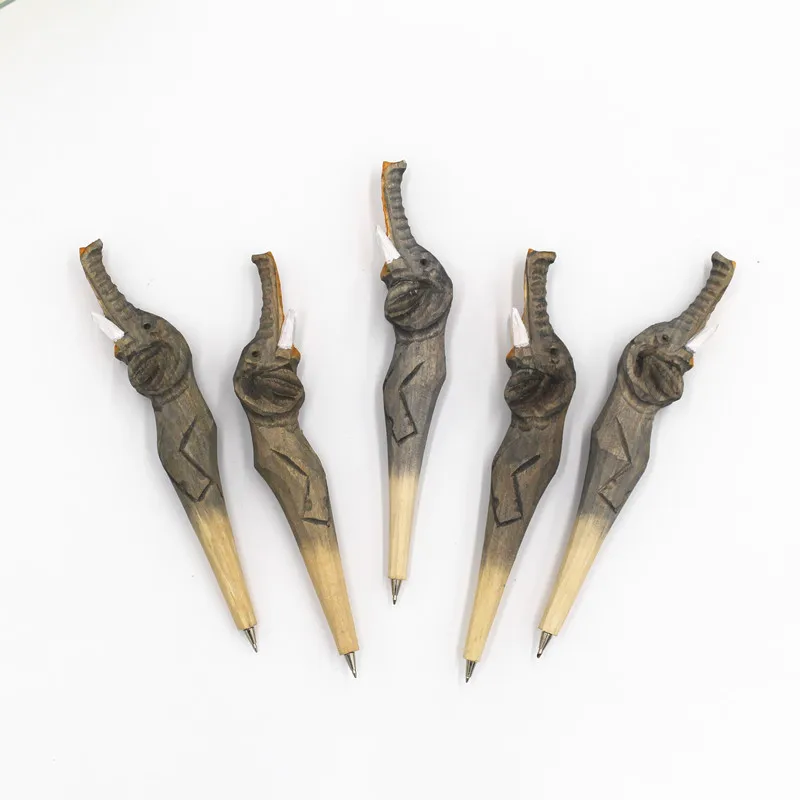 Coloffice Handmade Creative Wood Carving Forest Animal grey elephant Ballpoint pen Office Stationery School Writing Supplies
Coloffice Handmade Creative Wood Carving Forest Animal grey elephant Ballpoint pen Office Stationery School Writing Supplies