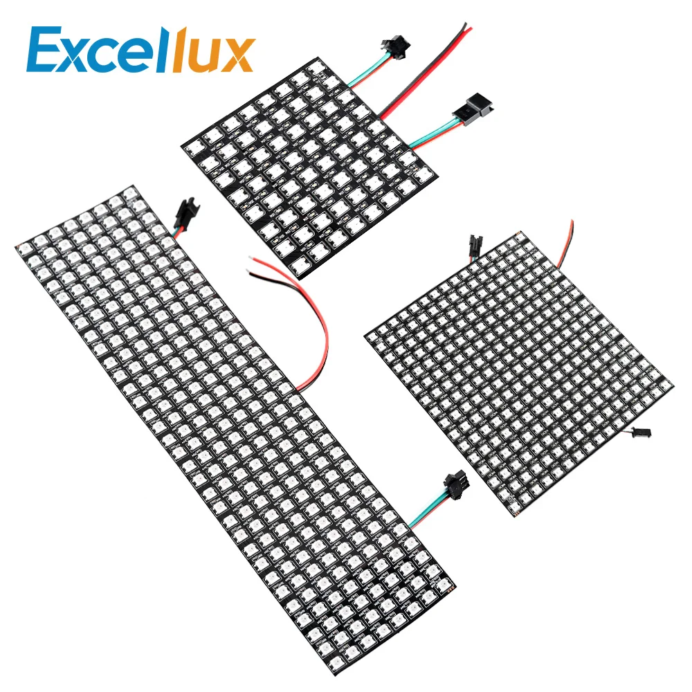 WS2812B Led Pixel Matrix Digital Flexible Panel Light 8x8 8x32 16x16 Individually Addressable RGB Led Module 5V Pixel Screen
WS2812B Led Pixel Matrix Digital Flexible Panel Light 8x8 8x32 16x16 Individually Addressable RGB Led Module 5V Pixel Screen