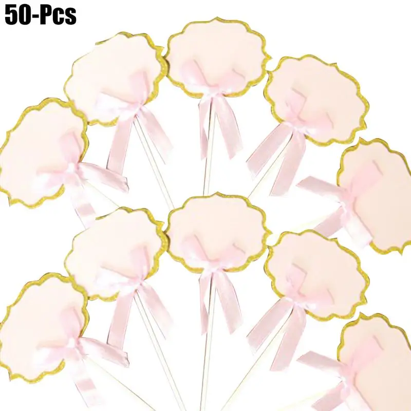 50PCS Cake Topper Fashionable Bowknot DIY Party Cake Topper Cupcake Topper For Birthday Party
50PCS Cake Topper Fashionable Bowknot DIY Party Cake Topper Cupcake Topper For Birthday Party