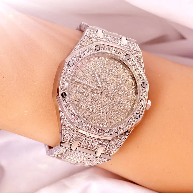 Фото Мужские и женские часы 2019 браслет с кристаллами - купить