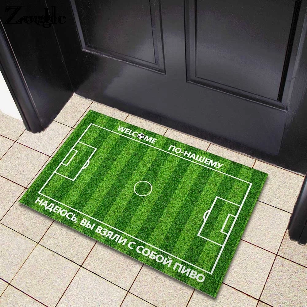 Zeegle Football Field Pattern Mats For Hallway Entrance Doormats Anti-slip Carpets For Living Room Bathroom Mats Bedroom Rug
Zeegle Football Field Pattern Mats For Hallway Entrance Doormats Anti-slip Carpets For Living Room Bathroom Mats Bedroom Rug