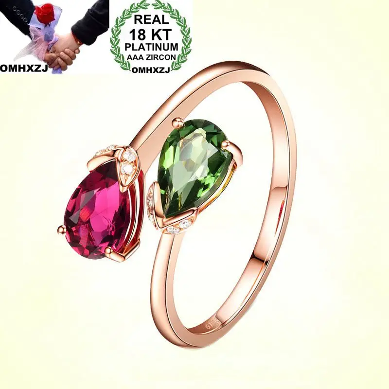 OMHXZJ Wholesale European Fashion Woman Girl Party Wedding Gift Luxury Water Drop Green Red AAA Zircon 18KT Rose Gold Ring RR564
OMHXZJ Wholesale European Fashion Woman Girl Party Wedding Gift Luxury Water Drop Green Red AAA Zircon 18KT Rose Gold Ring RR564