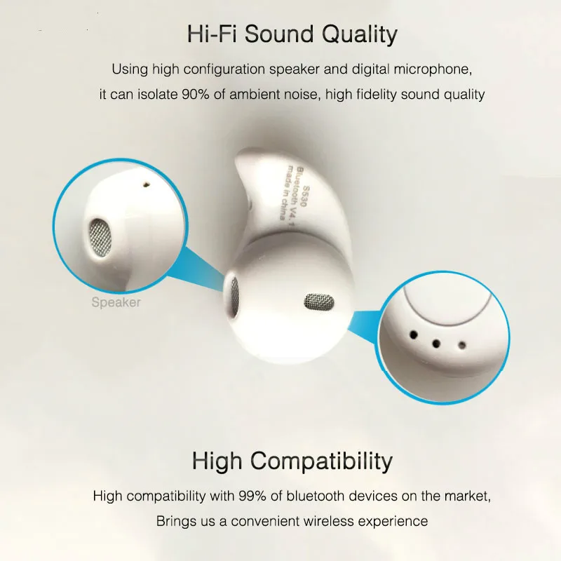 Bluetooth Earphone Mini Wireless in ear Earpiece Cordless Hands free Headphone Blutooth Stereo Auriculares Earbuds Headset Phone
Bluetooth Earphone Mini Wireless in ear Earpiece Cordless Hands free Headphone Blutooth Stereo Auriculares Earbuds Headset Phone