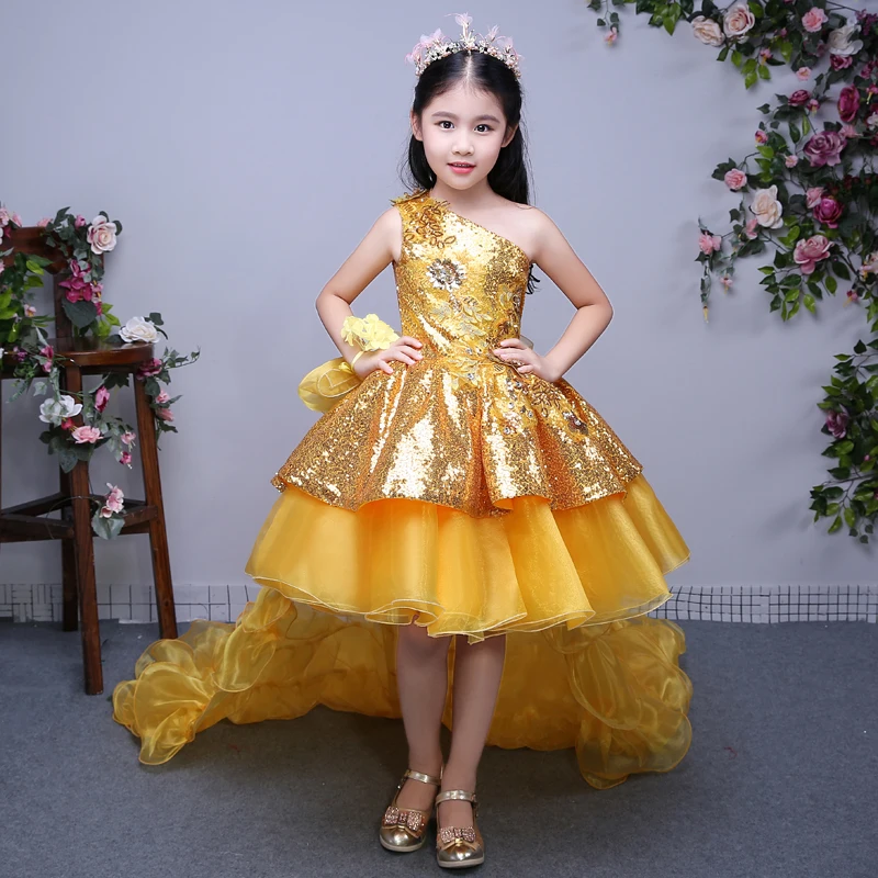 gold flower girl dress detachable train ball gowns girls' dresses for weddings custom make free shipping
gold flower girl dress detachable train ball gowns girls' dresses for weddings custom make free shipping