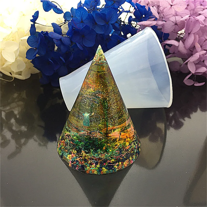 1pcs Stereoscopic Cone Crystal Epoxy Stereoscopic Silicone Mold DIY Manual Cylinder Cubic Triangular Round Cone Energy Tower
1pcs Stereoscopic Cone Crystal Epoxy Stereoscopic Silicone Mold DIY Manual Cylinder Cubic Triangular Round Cone Energy Tower