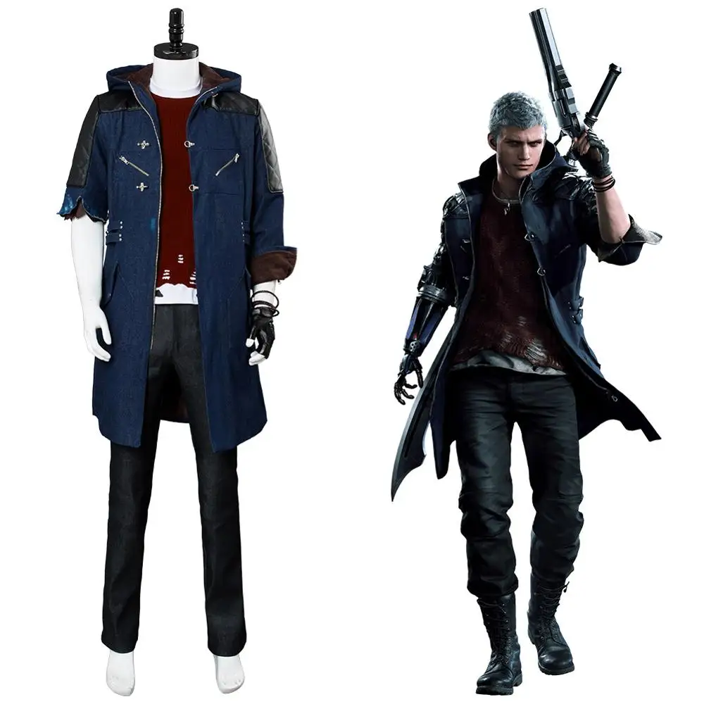 Костюм для косплея DMC 5 черный Наряд полный комплект куртка версия с повреждениями взрослый костюм на Хэллоуин Карнавал вечеринку для мужчи...
Костюм для косплея DMC 5 черный Наряд полный комплект куртка версия с повреждениями взрослый костюм на Хэллоуин Карнавал вечеринку для мужчи...