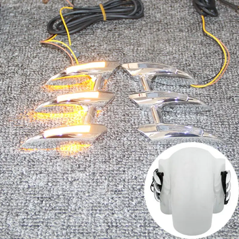 Motorcycle Left & Right Front Fender Trim Running Brake Light For Honda Goldwing GL1800 2001-2011 2008 2009 2010
Motorcycle Left & Right Front Fender Trim Running Brake Light For Honda Goldwing GL1800 2001-2011 2008 2009 2010