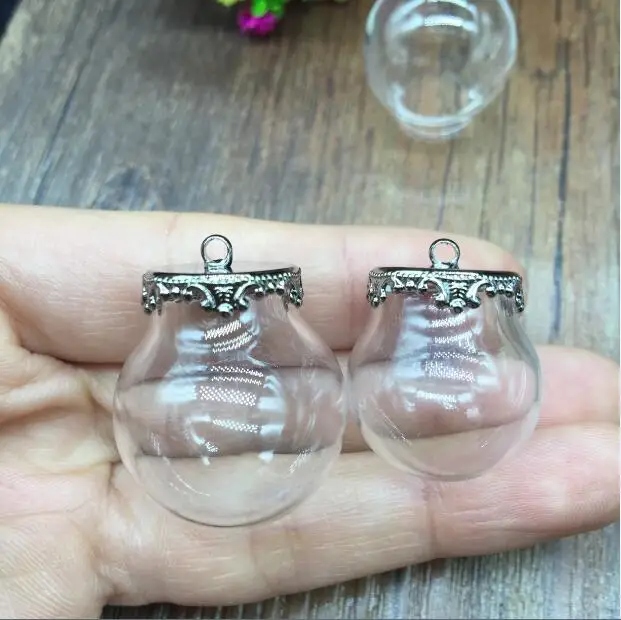 20sets/lot 25*15mm 20*15mm glass globe with gunblack crown jewelry findings glass bubble DIY vial pendant glass bottle charms
20sets/lot 25*15mm 20*15mm glass globe with gunblack crown jewelry findings glass bubble DIY vial pendant glass bottle charms
