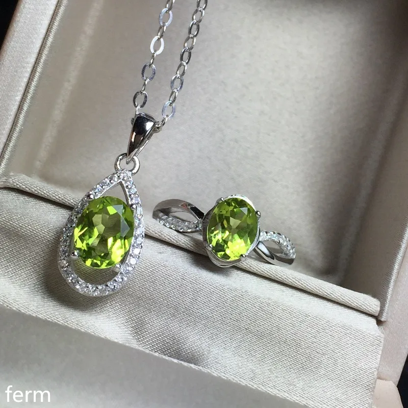 KJJEAXCMY boutique jewels 925 silver inlaid natural olivine set wholesale with sterling silver necklace can be substituted for t
KJJEAXCMY boutique jewels 925 silver inlaid natural olivine set wholesale with sterling silver necklace can be substituted for t