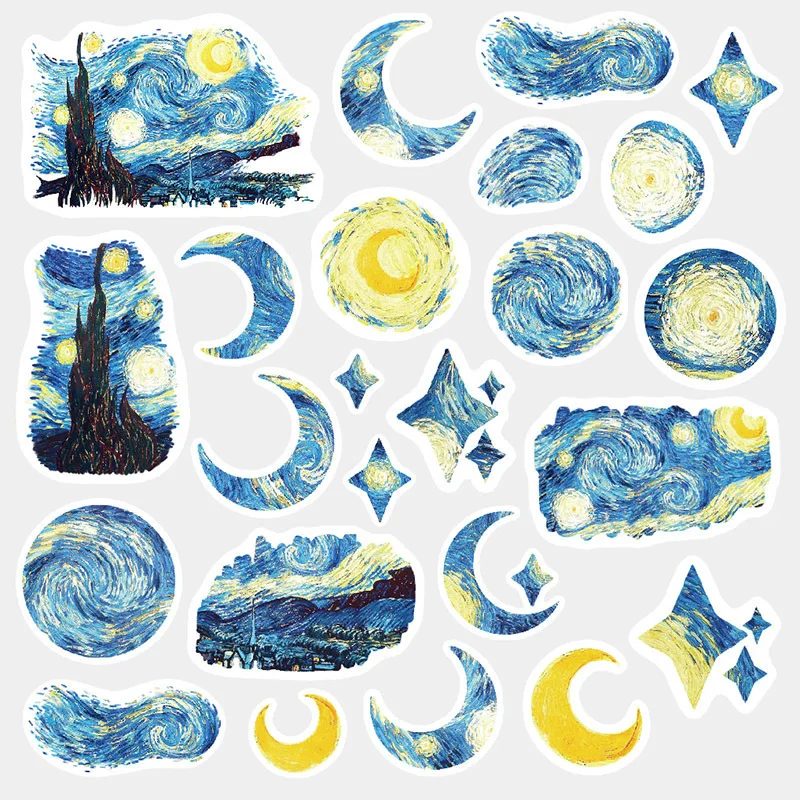 Starry Night Decorative Washi Stickers Scrapbooking Stick Label Diary Stationery Album Stickers
Starry Night Decorative Washi Stickers Scrapbooking Stick Label Diary Stationery Album Stickers