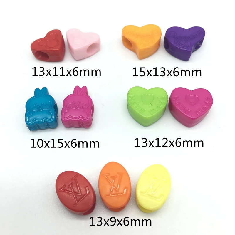 Acrylic big hole Rabbit heart Ellipse beads For Jewelry DIY Making kandi Craft Accessories kind's toy 50pcs/bag Meideheng
Acrylic big hole Rabbit heart Ellipse beads For Jewelry DIY Making kandi Craft Accessories kind's toy 50pcs/bag Meideheng