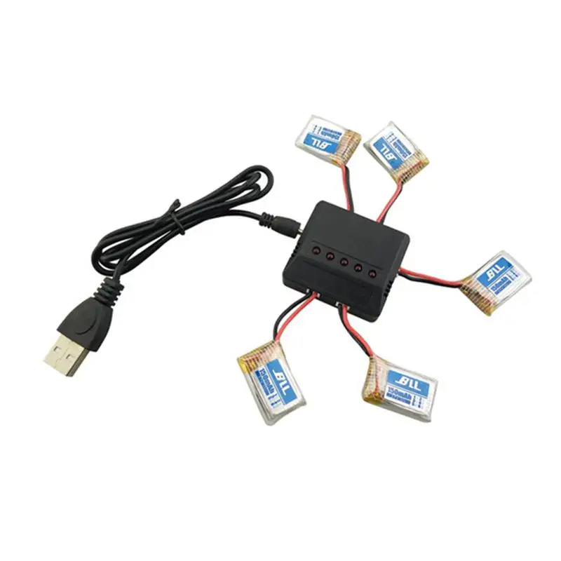LeadingStar 5 шт 3 7 V 150mah литиевая батарея с 5-в-1 зарядное устройство для E010 E011 E013 H36 Quadcopter
