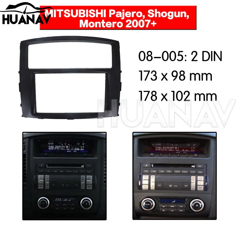 HUANAV Car Radio stereo Fitting installation adapter fascia For 2007+ Mitsubishi Pajero 2DIN Stereo Frame Audio Fascias
HUANAV Car Radio stereo Fitting installation adapter fascia For 2007+ Mitsubishi Pajero 2DIN Stereo Frame Audio Fascias