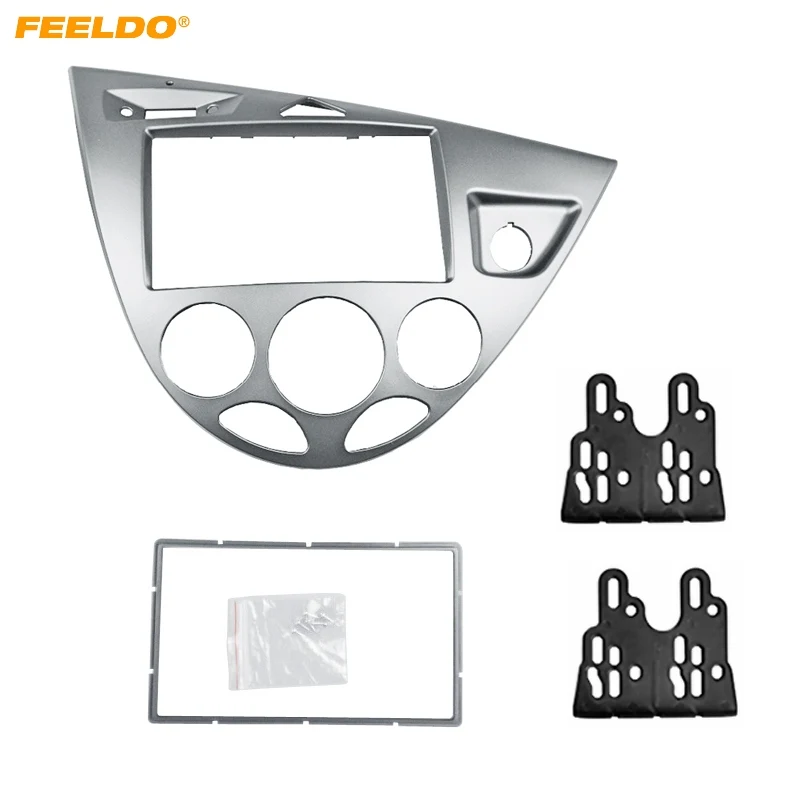 FEELDO Silver Car 2DIN Stereo Panel Fascia Radio Refitting Dash Trim Kit For Ford Focus 98~04(RHD)/Fiesta 95~01(RHD) #HQ5038
FEELDO Silver Car 2DIN Stereo Panel Fascia Radio Refitting Dash Trim Kit For Ford Focus 98~04(RHD)/Fiesta 95~01(RHD) #HQ5038