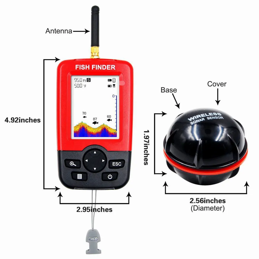 NEW Lake Sea Fishing Smart Portable Fish Finder Depth Alarm Wireless Sonar Sensor
NEW Lake Sea Fishing Smart Portable Fish Finder Depth Alarm Wireless Sonar Sensor