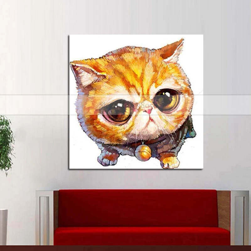 Unframe Modern Abstract Cartoon Animal Oil Painting Cat On Canvas Handmade Canvas Wall Art Artwork Cat for Kids Room Decorative
Unframe Modern Abstract Cartoon Animal Oil Painting Cat On Canvas Handmade Canvas Wall Art Artwork Cat for Kids Room Decorative