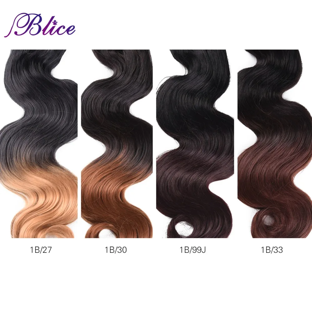 Blice синтетические волосы для наращивания 18 26 дюймов # T цвета двойные длинные 100