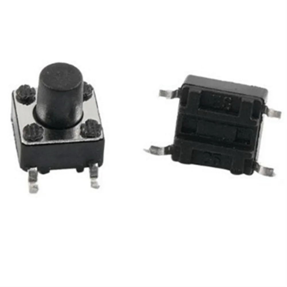 100 pcs Momentary Tact Tactile Push Button Switch SMD SMT PCB 4 Pin 6 x 6mm x 7mm
100 pcs Momentary Tact Tactile Push Button Switch SMD SMT PCB 4 Pin 6 x 6mm x 7mm